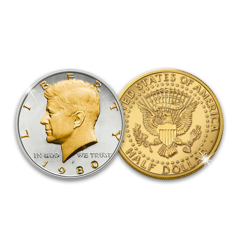 Il mezzo dollaro Kennedy in oro e argento