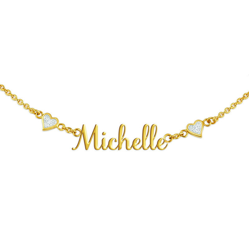 Collana con Nome Personalizzato FIRMA VERTICALE – Cavaliere Gioielli Collana con Nome Personalizzato FIRMA VERTICALE – Cavaliere Gioielli